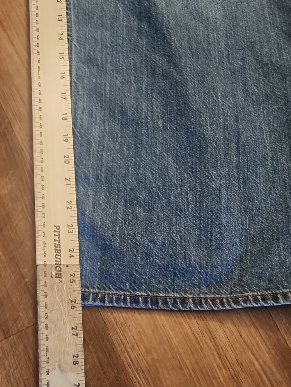 rag & bone Lori Mid Rise Cropped Wide Leg Jeans Light Wash - Picture 4 of 10